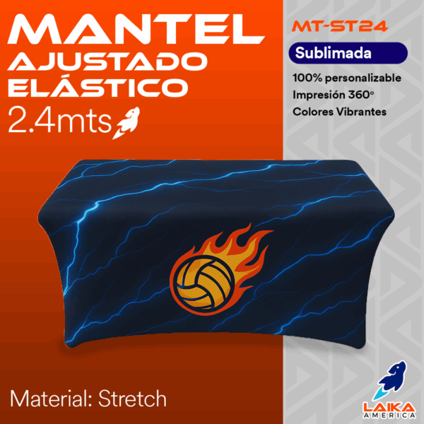 MANTEL AJUSTADO ELASTICO 2.4 MTS