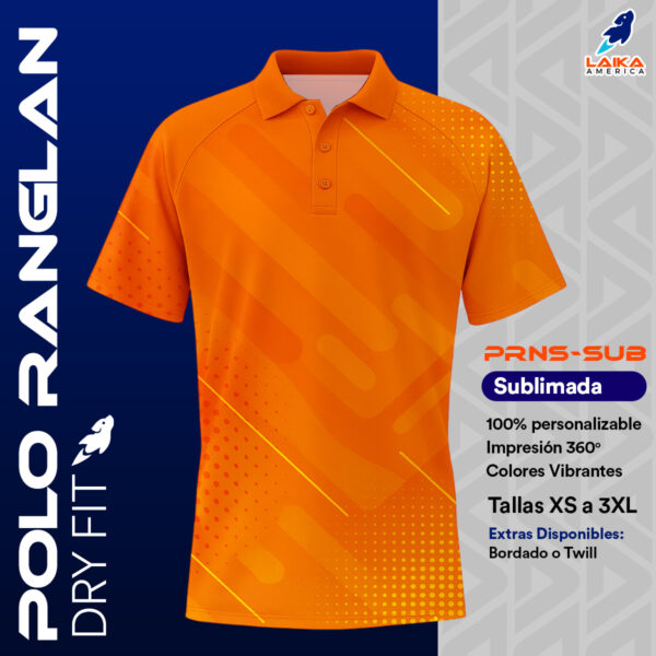 POLO RANGLAN BÁSICA DRY FIT