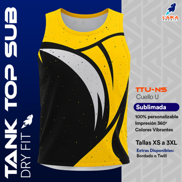 TANK TOP SUBLIMADA CUELLO U DRY FIT