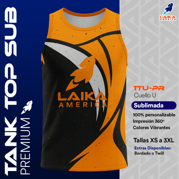 TANK TOP SUBLIMADA CUELLO U PREMIUM