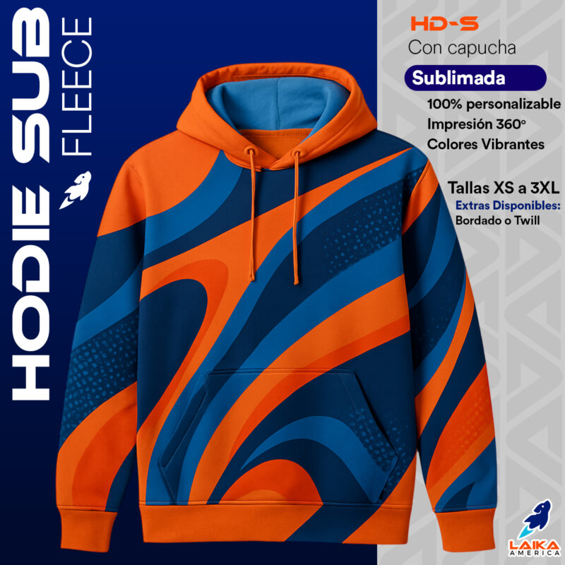 HOODIE SUBLIMADA FLEECE