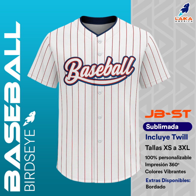 CASACA BASEBALL SUBLIMADA CON TWILL