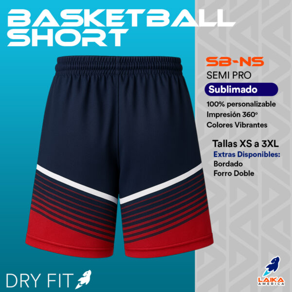SHORT BASKETBALL SUBLIMADO DRY FIT