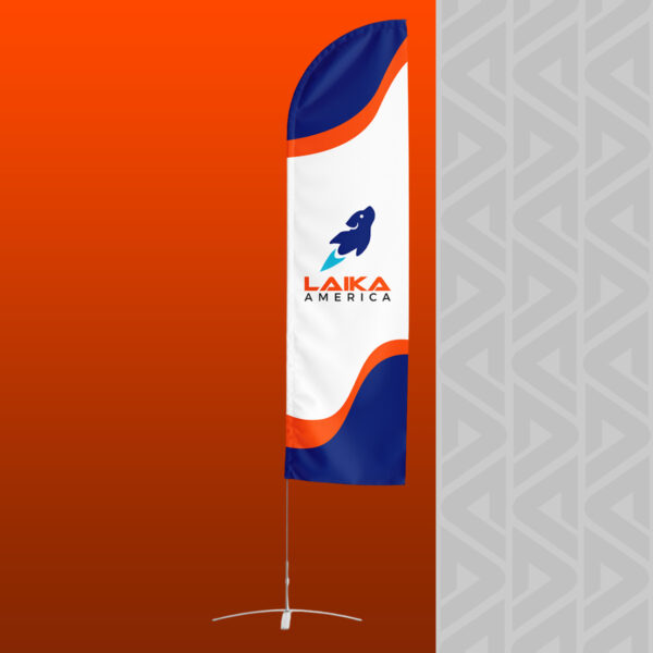 BANDERA FEATHER SENCILLA 2.4 MTS