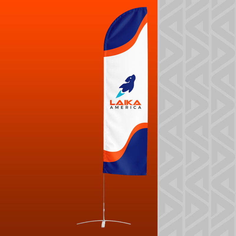 BANDERA FEATHER SENCILLA 2.4 MTS