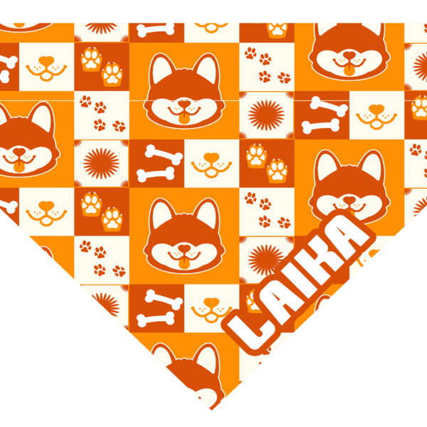 Pañuelo Personalizado Perro Naranja